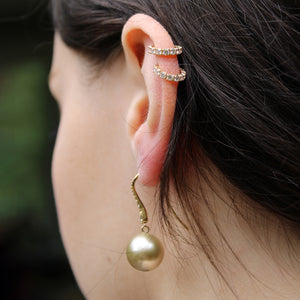 Floret Huggie Earrings | Yellow gold