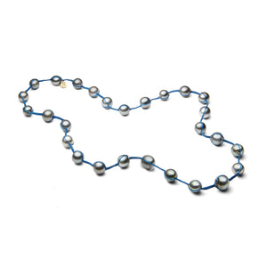 Not Your Mothers Pearls | Tahitian Gray Pearls with Blue