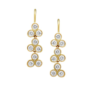 Three Jewels | Diamond Trio Earrings